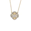 Clover Diamond Pendant Necklace