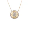Diamond Hamsa Medallion Necklace