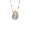 Teardrop Diamond Pendant Necklace