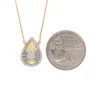 Teardrop Diamond Pendant Necklace