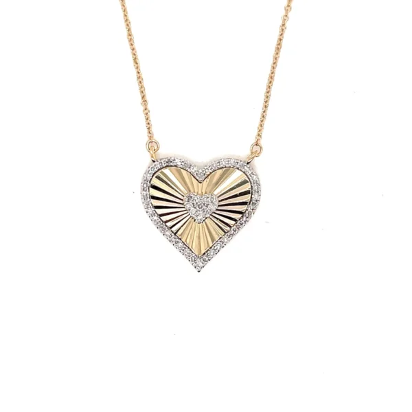 Diamond Heart Pendant Necklace