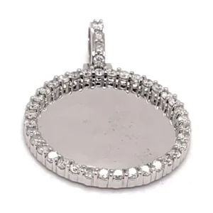 Round Diamond Medallion Pendant