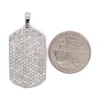 Diamond Dog Tag Pendant