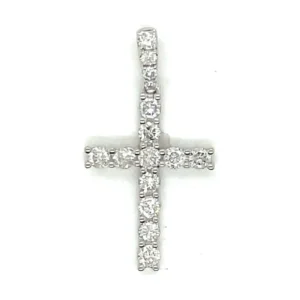 Diamond Cross Pendant Necklace