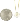 Floral Diamond Pendant Necklace