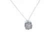 Floral Diamond Pendant Necklace