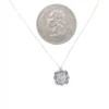 Floral Diamond Pendant Necklace