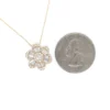 Floral Diamond Pendant Necklace