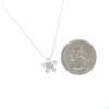 Floral Diamond Pendant Necklace