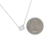 Emerald Cut Halo Necklace