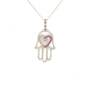 Hamsa Hand Pendant Necklace