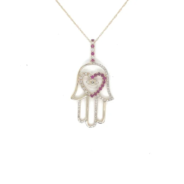 Hamsa Hand Pendant Necklace