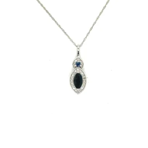 Marquise Sapphire Pendant Necklace