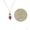 Marquise Ruby Pendant Necklace