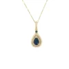 Pear Gemstone Halo Pendant