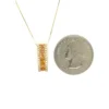 Ruby Diamond Bar Necklace