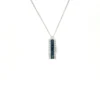 Baguette Gemstone Bar Necklace