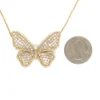 Butterfly Diamond Pendant Necklace