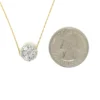 Cluster Diamond Pendant Necklace