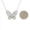Butterfly Diamond Pendant Necklace