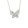 Butterfly Diamond Pendant Necklace