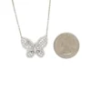 Butterfly Diamond Pendant Necklace