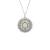 Circular Diamond Pendant Necklace
