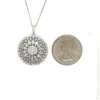 Circular Diamond Pendant Necklace