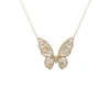 Diamond Butterfly Pendant Necklace