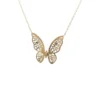 Diamond Butterfly Pendant Necklace