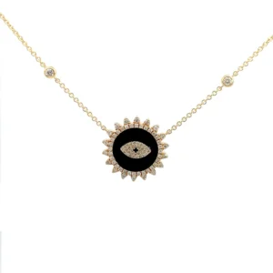 Onyx Evil Eye Necklace