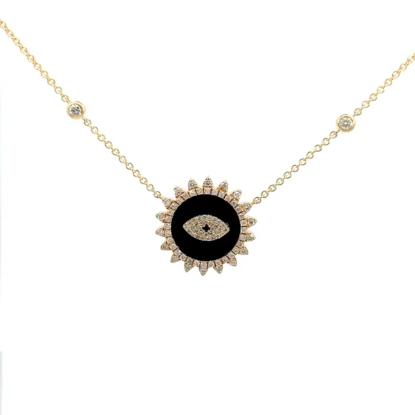 Onyx Evil Eye Necklace
