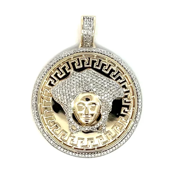 Medusa Motif Diamond Pendant