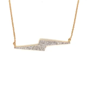 Diamond Lightning Bolt Necklace