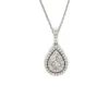 Teardrop Diamond Pendant Necklace
