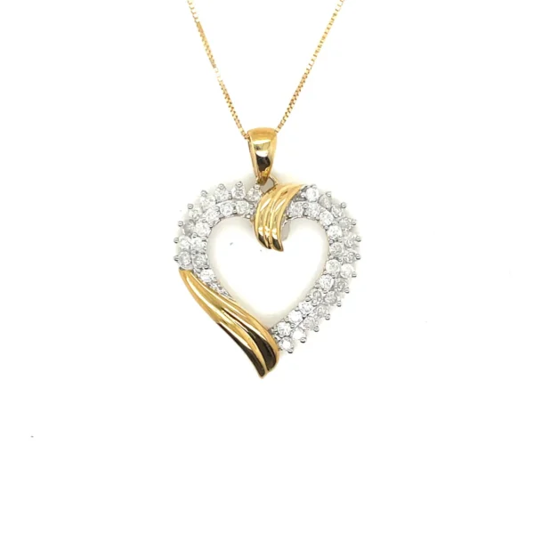 Diamond Heart Pendant Necklace