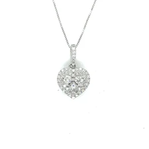 Heart Diamond Pendant Necklace
