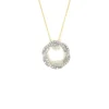 Circle Diamond Pendant Necklace