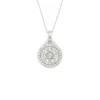 Round Diamond Halo Pendant