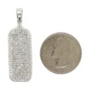 Diamond Dog Tag Pendant
