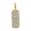 Diamond Dog Tag Pendant