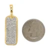 Diamond Dog Tag Pendant