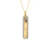 Diamond Bar Pendant Necklace