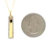 Diamond Bar Pendant Necklace