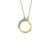 Open Circle Diamond Pendant
