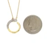 Open Circle Diamond Pendant