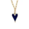 Enamel Heart Pendant Necklace