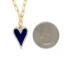 Enamel Heart Pendant Necklace