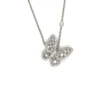 Butterfly Diamond Pendant Necklace