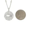 Diamond Disc Pendant Necklace